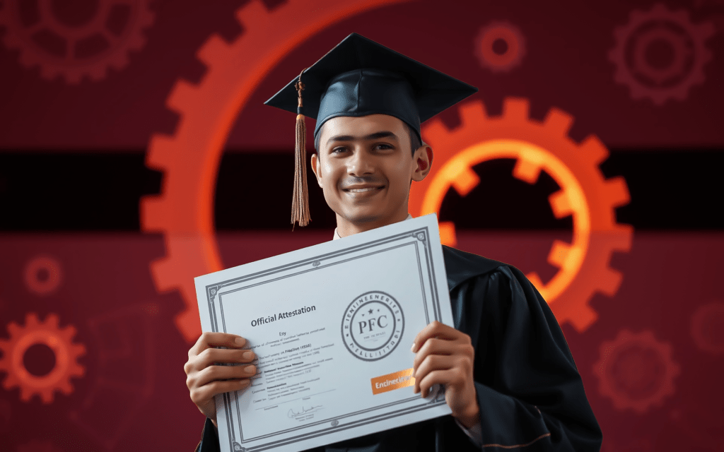 Engineering certificate attestation