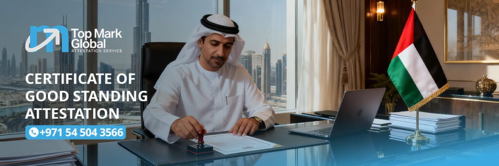 Certificate of Good Standing Attestation 